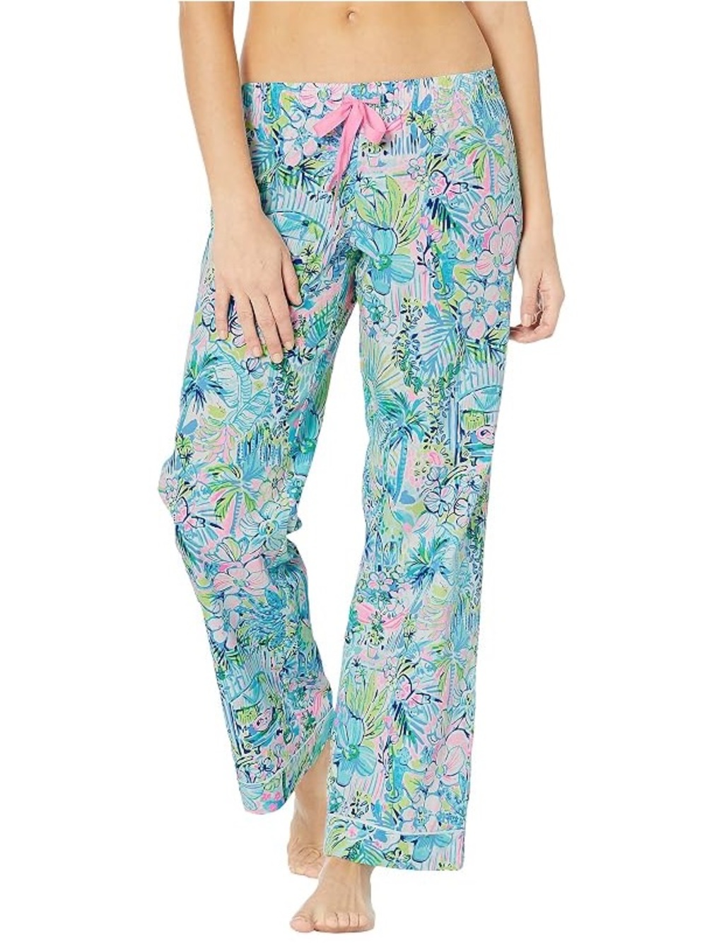 Lilly Pulitzer Pajama PJ Woven Pant Women’s Small Multi LILLY’S HOUSE Holy Grail
